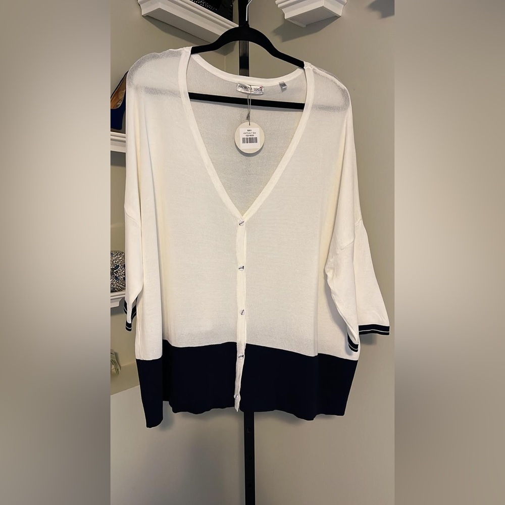 Patrizia Luca Knit Contrast Cardigan - Picture 6 of 12